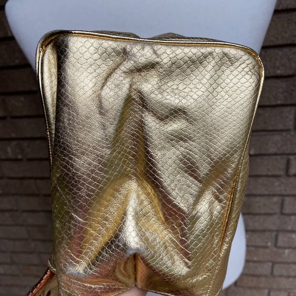 Vintage 80's HALA Gold Metallic Shoulder Bag Purse - Picture 13 of 15